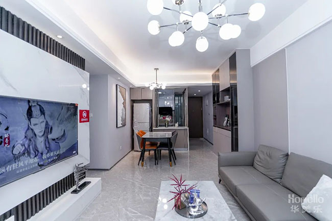 109㎡三居，打造半開放式廚房，將家庭互動性能拉滿